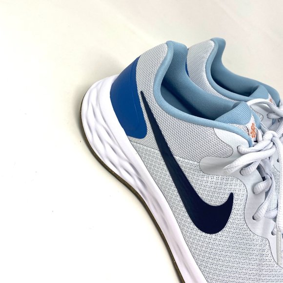 Nike Revolution 6 NN 4E Low Top Men Gray Blue Black Sneakers Mesh DD8475 009 - Picture 9 of 11